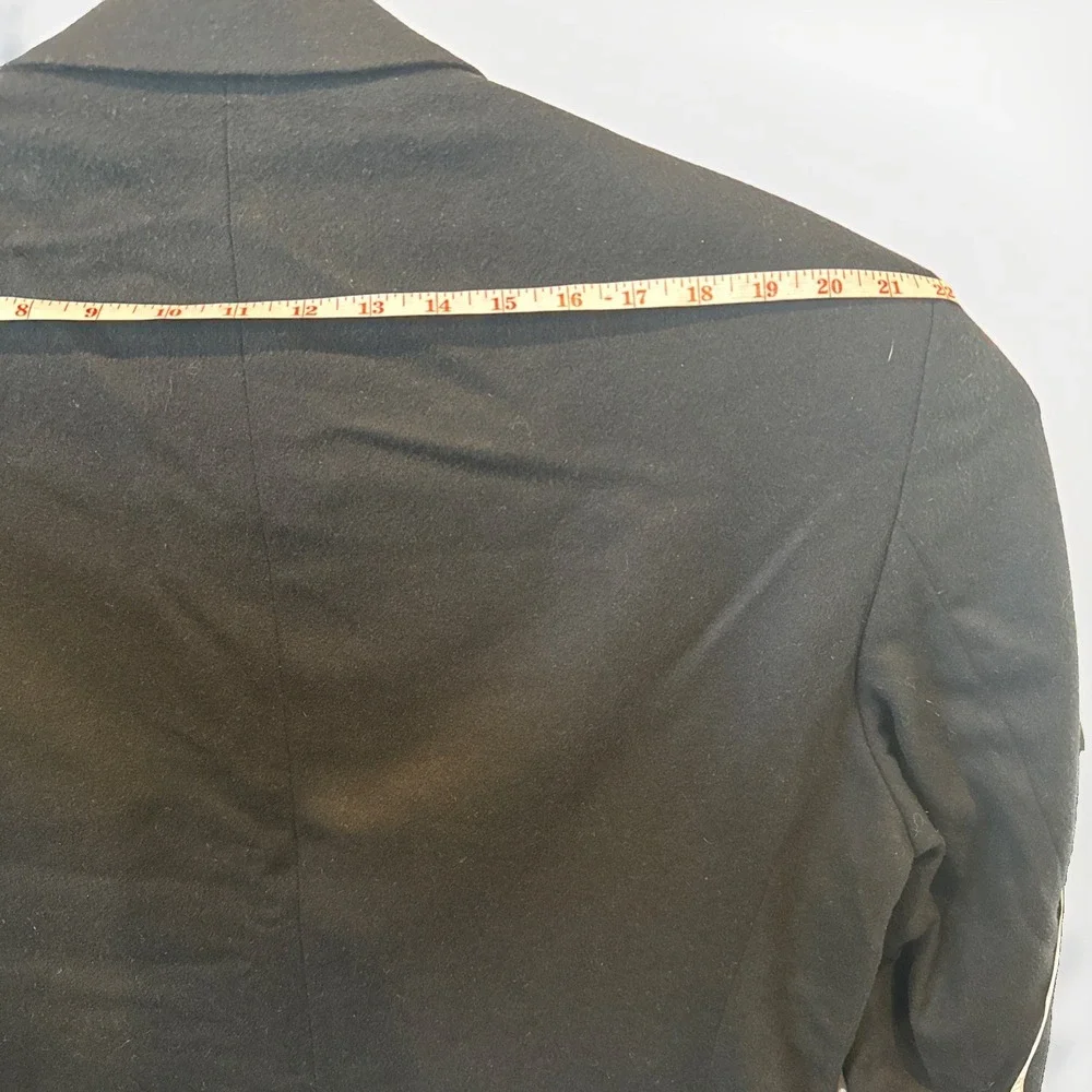 RALPH Ralph Lauren Men's 100% Cashmere‎ 2-Button Blazer Sport Coat Black 46 Long